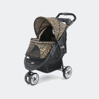 Poussette pour chien InnoPet Allure Cheetah vue de trois quarts