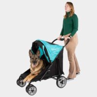 Poussette pour grands chiens jusqu'à 50 kg, poussette pour labrador ou berger allemand