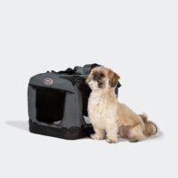 Cage de voyage pour petites races de chiens comme le Shih Tzu
