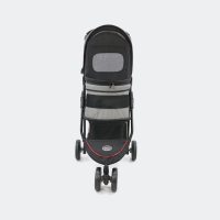 Poussette pour chien InnoPet Avenue Shiny Grey vue de face