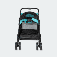 Photo produit de l'InnoPet Mamut Heavy Dog Trailer Ocean Blue, vue de face cabine entièrement ouverte