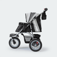 poussette pour chien innopet comfort efa, côté maille ouverte
