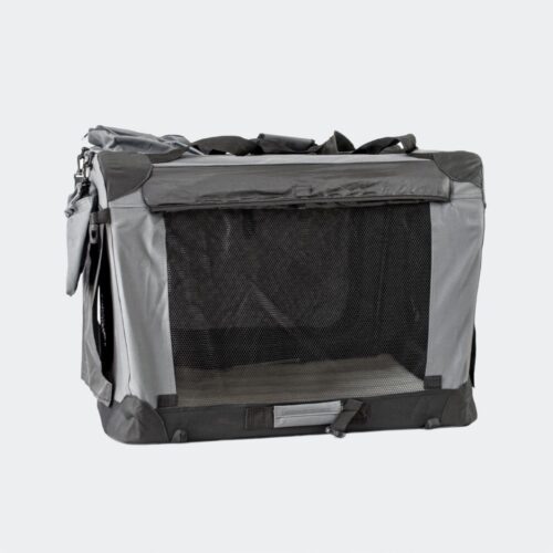 cage de voyage et sac de transport innopet tout-en-un grise, avant
