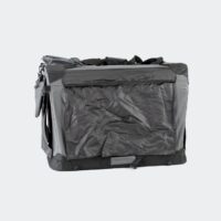cage de voyage et sac de transport innopet tout-en-un grise, avant occultant