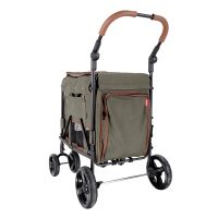 Ibiyaya Gentle Giant Pet Wagon, grande poussette pour chien et cage mobile pour expositions canines