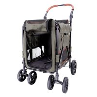 Ibiyaya Gentle Giant Pet Wagon, grande poussette pour chien et cage mobile pour expositions canines