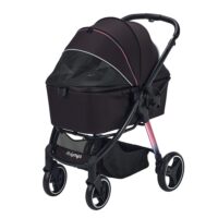 Ibiyaya Retro Luxe, poussette pour chien noire