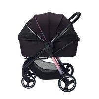 Ibiyaya Retro Luxe, poussette pour animaux noire