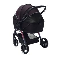 Ibiyaya Retro Luxe, poussette pour animaux noire