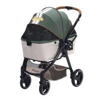 Ibiyaya Retro Luxe, poussette pour chien verte