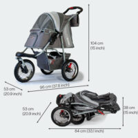 Dimensions InnoPet Comfort Air Eco Gris