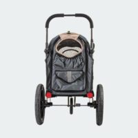 InnoPet Sporty Evolution, combinaison remorque vélo et poussette pour chien avec réflecteurs, ouverture arrière et frein de stationnement