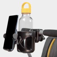 Porte-gobelet et porte-téléphone pour poussette et poussette pour chien