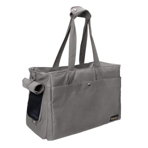Sac bandoulière Ibiyaya Canvas Pet Tote pour chats et petits chiens