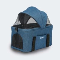 Poussette bleue InnoPet 2-en-1 Compact pour chats
