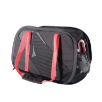Ibiyaya Flying Pal sac de voyage pliable – sac de transport homologué avion pour chats et petits chiens, rouge noir