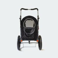 InnoPet Sporty EVR, poussette pour chien à roues caoutchouc tout-terrain et cabine spacieuse pour des sorties confortables en ville et sur les chemins forestiers