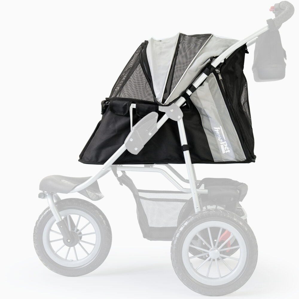 Housse Innopet Comfort noir argent gris pour poussette pour chien