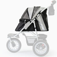 Housse Innopet Comfort noir argent gris pour poussette pour chien