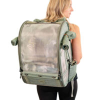 Ibiyaya x BirdTricks TrackPack taille moyenne, sac à dos pour oiseaux avec perchoir