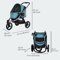 Dimensions de la poussette pour chien InnoPet Premium Comfort
